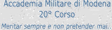 Accademia Militare di Modena - 20° Corso